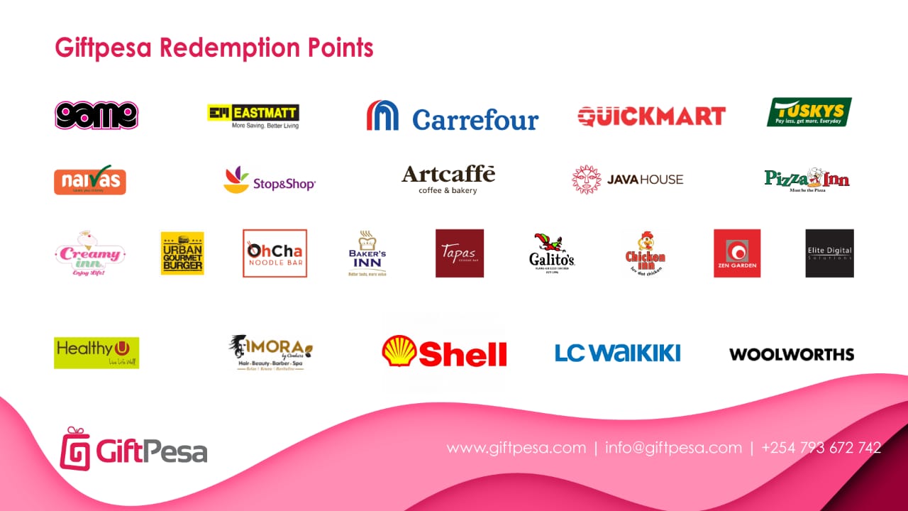 Giftpesa Redemption marketplace