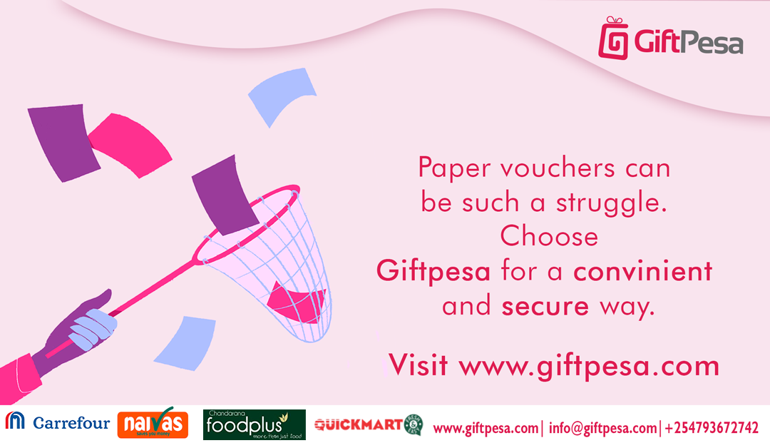 Giftpesa digital vouchers replacing paper vouchers