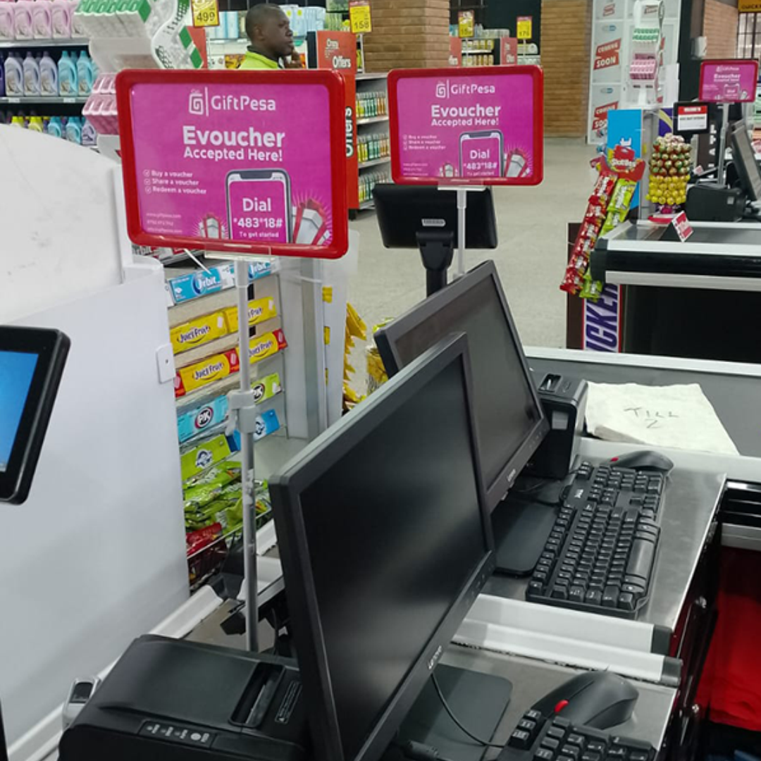iftpesa Launches Digital Vouchers Branding at Quickmart Supermarket