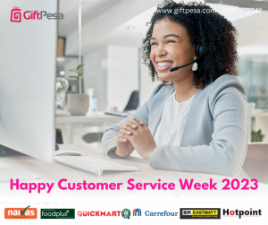 agent celebrating customer service week