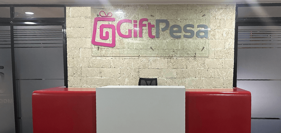 Image showing the reception area of the new GiftPesa office.