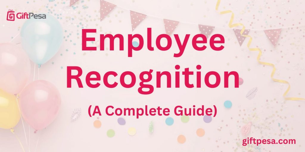 Blog banner image with text that reads "Employee Recognition"