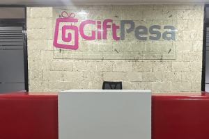 Image showing the reception area of the new GiftPesa office.