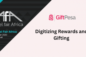 Image with text saying GiftPesa was part of the 8th Cohort of Angel Fair Africa